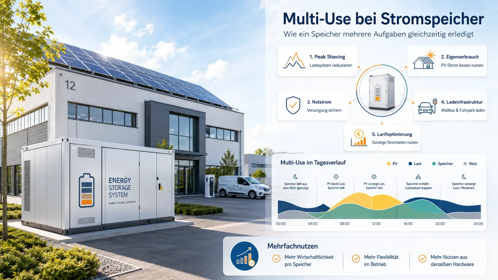 Multi-Use bei Stromspeichern