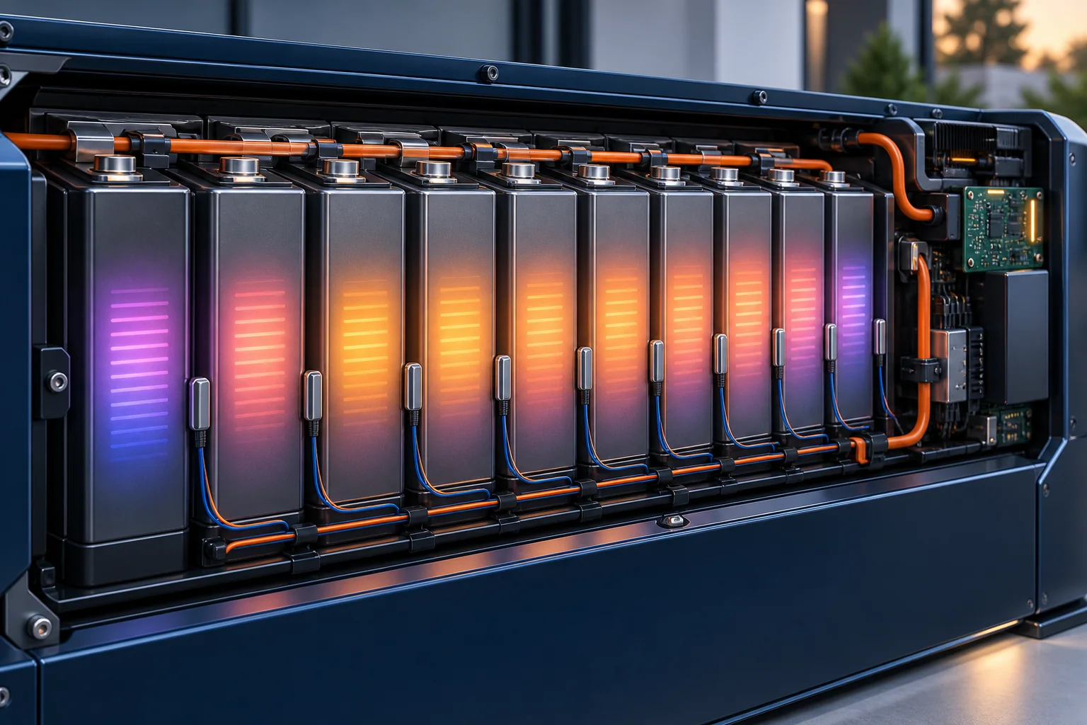 Zellspannungen und Balancing in einem Batteriespeicher